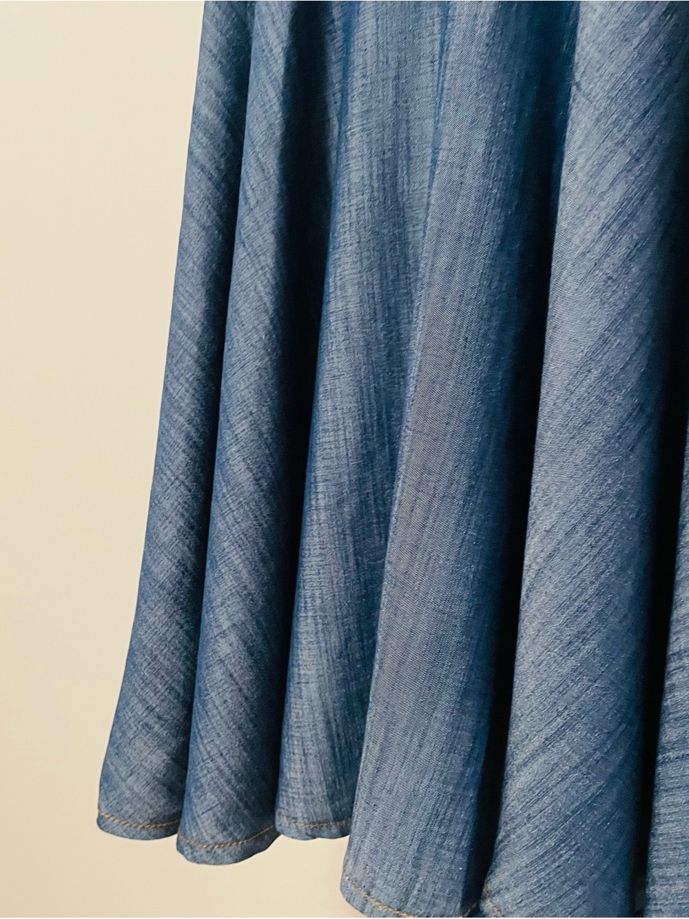 Fervente Denim Sweetheart Tie-Strap Dress - Picture 10 of 10